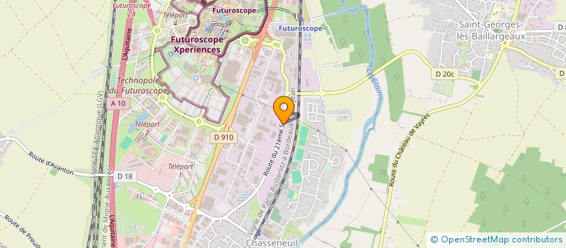 localisation de l'entreprise SARL DU SIECLE 21  CHASSENEUIL-DU-POITOU