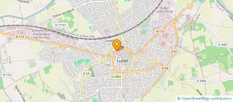 localisation de l'entreprise SARL DU SOLEIL à LUNEL