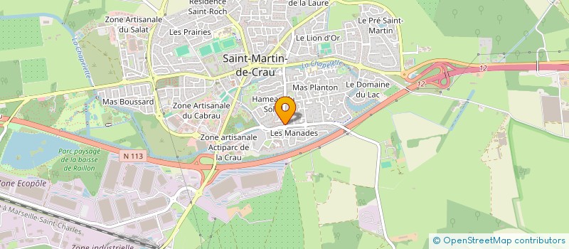 localisation de l'entreprise SARL DU SOLEIL à SAINT-MARTIN-DE-CRAU
