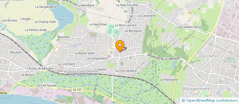 localisation de l'entreprise SARL DU STADE à COUERON