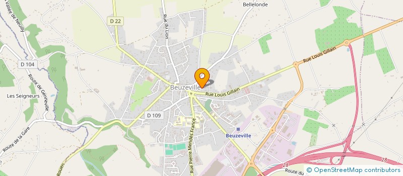 localisation de l'entreprise SARL DU TAGLIAMENTE  BEUZEVILLE