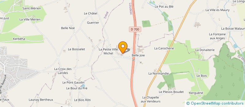 localisation de l'entreprise SARL DU TAILLIS  LOUDEAC