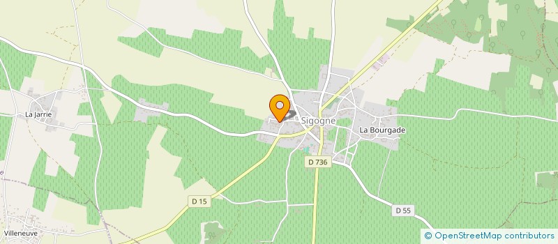 localisation de l'entreprise SARL DU TEMPLE à SIGOGNE