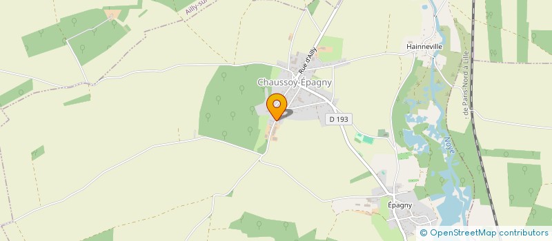 localisation de l'entreprise SARL DU TILLOLET  CHAUSSOY-EPAGNY