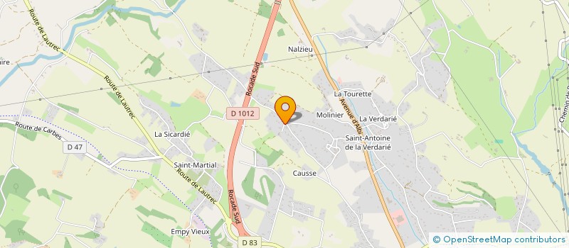 localisation de l'entreprise SARL DU TRAVET  CASTRES