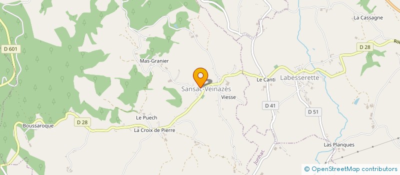 localisation de l'entreprise SARL DU VEINAZES à SANSAC-VEINAZES