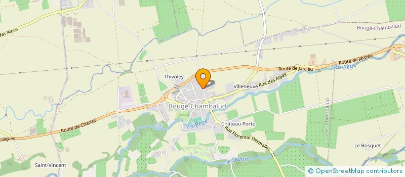 localisation de l'entreprise SARL DUBART à BOUGE-CHAMBALUD