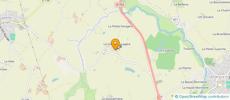 localisation de l'entreprise SARL DUBILLOT à BEAUPREAU-EN-MAUGES