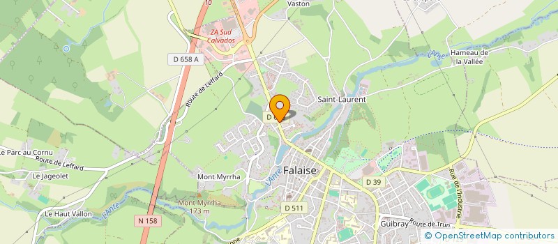 localisation de l'entreprise SARL DUBOIS  FALAISE