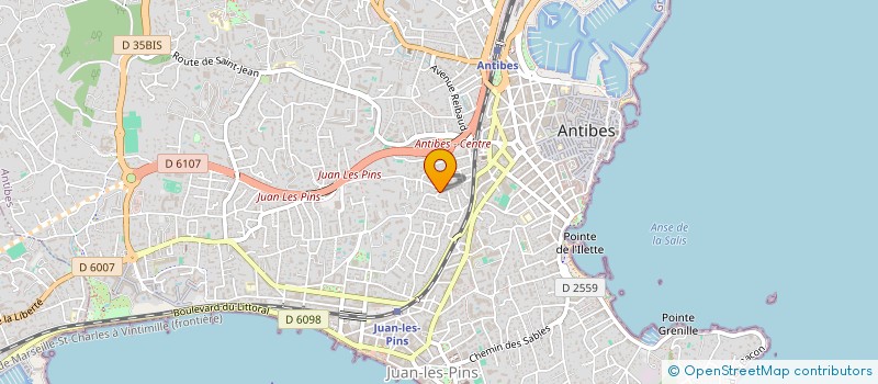 localisation de l'entreprise SARL DUBOIS ET FILS à ANTIBES