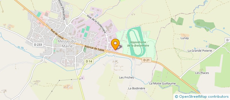 localisation de l'entreprise SARL DUBRAY DECO  MESLAY-DU-MAINE