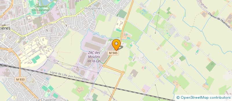 localisation de l'entreprise SARL DUBREU LOCATION à HOUPLINES