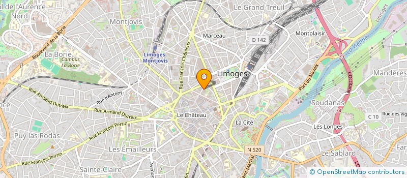 localisation de l'entreprise SARL DUCHESNE-FISCHMEISTER à LIMOGES