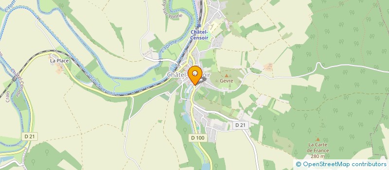 localisation de l'entreprise SARL DUCHON à CHATEL-CENSOIR