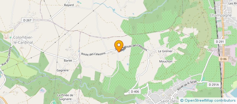 localisation de l'entreprise SARL DUCLAUX ENERGIE  SAINT-DESIRAT