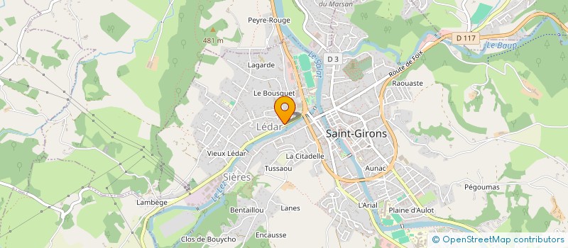 localisation de l'entreprise SARL DUCLOS à SAINT-GIRONS