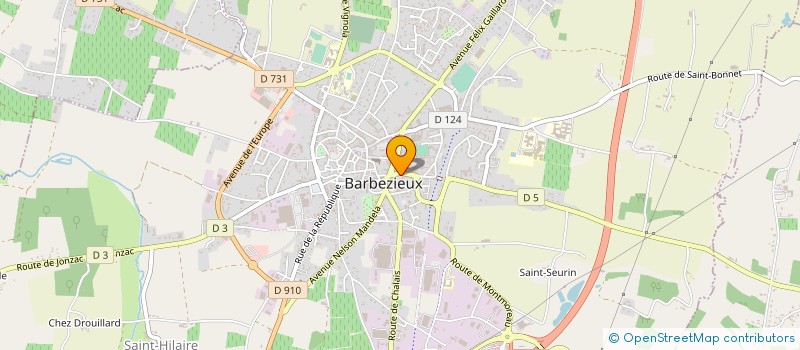 localisation de l'entreprise SARL DUCOURTIEUX à BARBEZIEUX-SAINT-HILAIRE