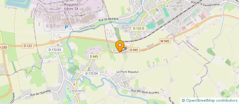 localisation de l'entreprise SARL DUCROQUET NEGOCE à LA GORGUE