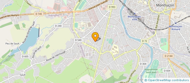 localisation de l'entreprise SARL DUCROTOY à MONTLUCON