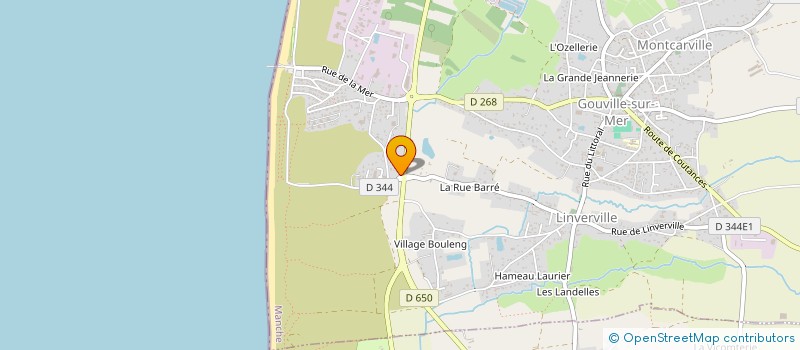 localisation de l'entreprise SARL DUDOUIT GEFFROY PAYSAGE  GOUVILLE-SUR-MER