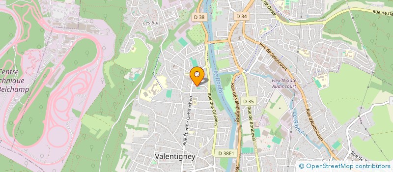 localisation de l'entreprise SARL DUFAY à VALENTIGNEY