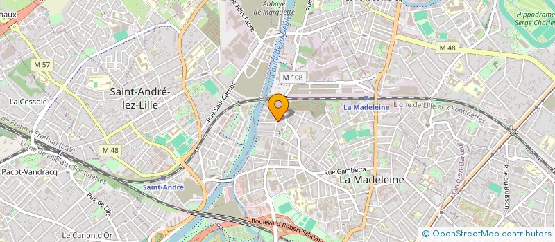 localisation de l'entreprise SARL DUFOUR ELECTRICITE à LA MADELEINE