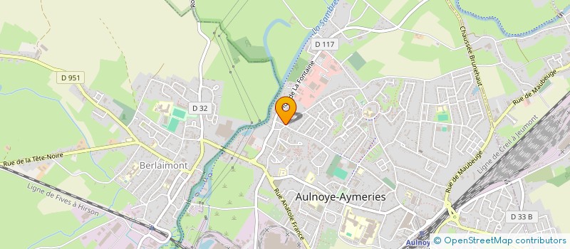 localisation de l'entreprise SARL DUFROSA  AULNOYE-AYMERIES