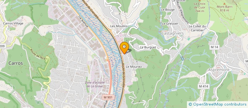 localisation de l'entreprise SARL DUGA à CASTAGNIERS