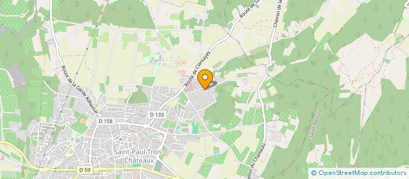 localisation de l'entreprise SARL DUGLAND  SAINT-PAUL-TROIS-CHATEAUX