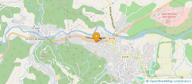 localisation de l'entreprise SARL DULCESOL FRANCE à CERET