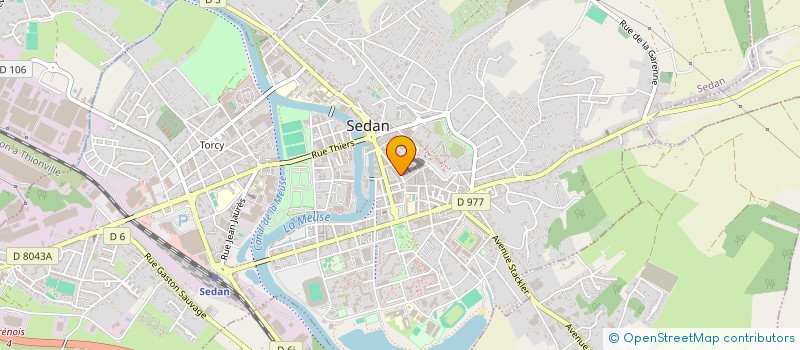localisation de l'entreprise SARL DULIN à SEDAN