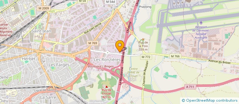 localisation de l'entreprise SARL DUMONT  CLERMONT FERRAND