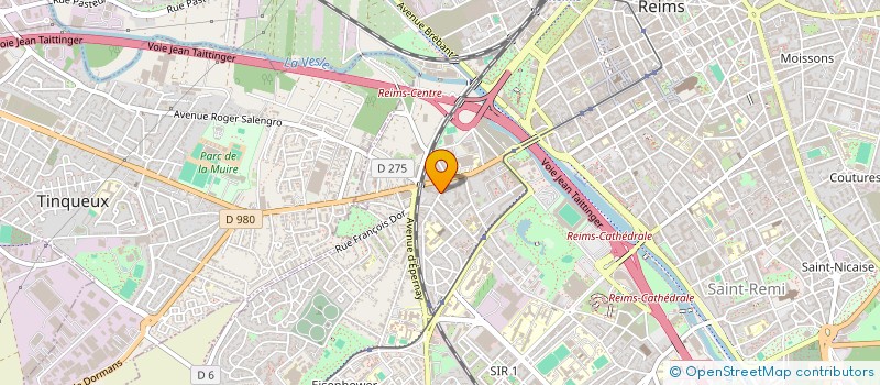 localisation de l'entreprise SARL DUO COIFFURE  REIMS