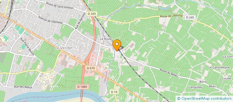 localisation de l'entreprise SARL DUPARIS  SAINT-EMILION