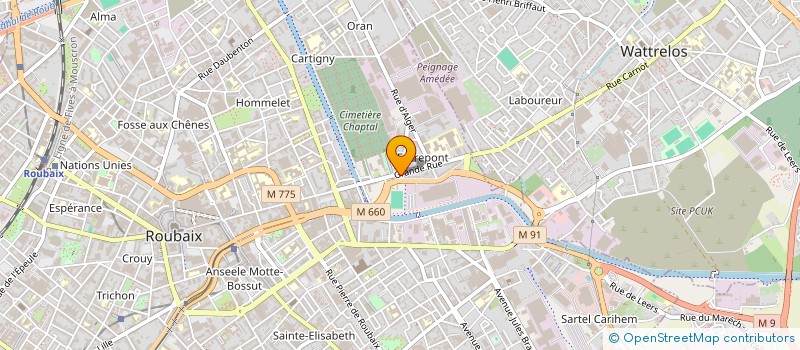 localisation de l'entreprise SARL DUPAS à ROUBAIX