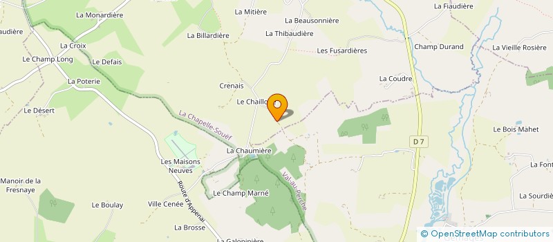 localisation de l'entreprise SARL DUPERCHEVEAU à LA CHAPELLE-SOUEF