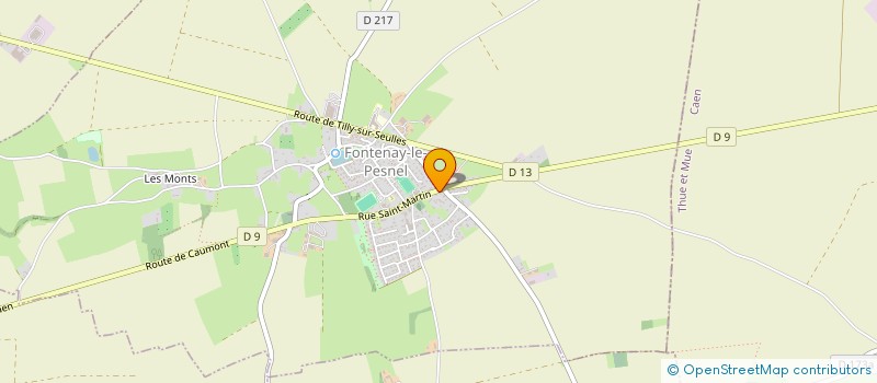 localisation de l'entreprise SARL DUPONT à THUE ET MUE