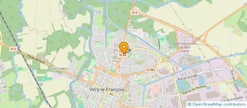 localisation de l'entreprise SARL DUPONT NLF à VITRY-LE-FRANCOIS