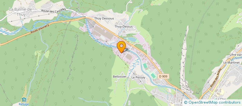 localisation de l'entreprise SARL DUPONT-ROC PAYSAGE à THONES
