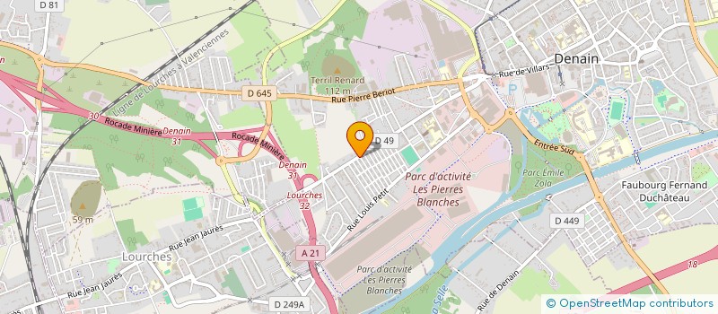 localisation de l'entreprise SARL DUPRIEZ DANNAS  DENAIN