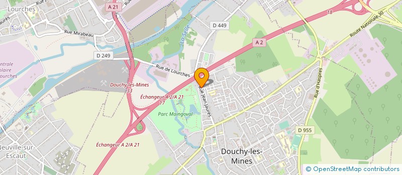 localisation de l'entreprise SARL DUPRIEZ NAQUART à DOUCHY-LES-MINES