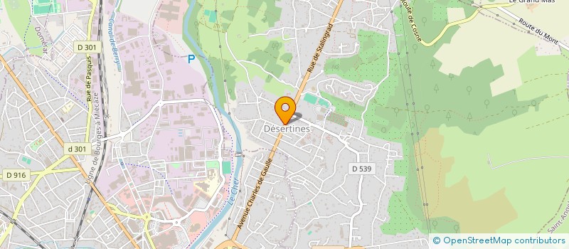 localisation de l'entreprise SARL DUPSILONE INFORMATIQUE  DESERTINES