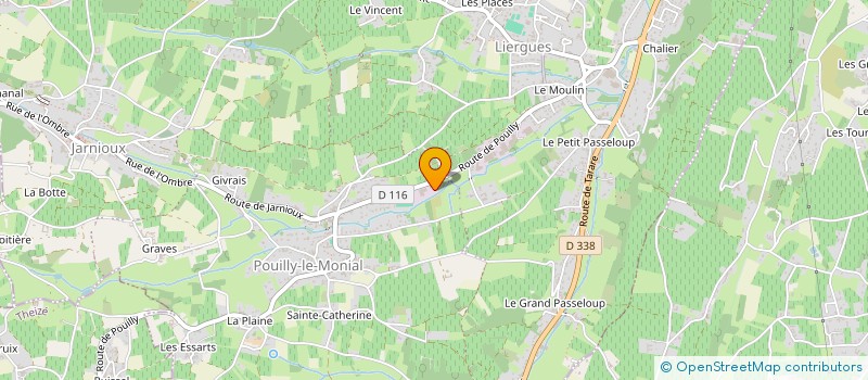 localisation de l'entreprise SARL DUPUY ET FILS à PORTE-DES-PIERRES-DOREES