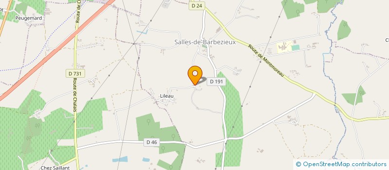 localisation de l'entreprise SARL DUPUY PERE ET FILS à LIGNIERES-AMBLEVILLE