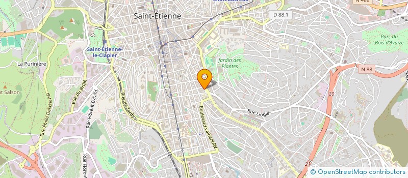localisation de l'entreprise SARL DUPUY STORES à SAINT-ETIENNE