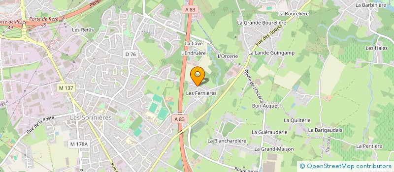 localisation de l'entreprise SARL DUPUY THERMIE à LES SORINIERES
