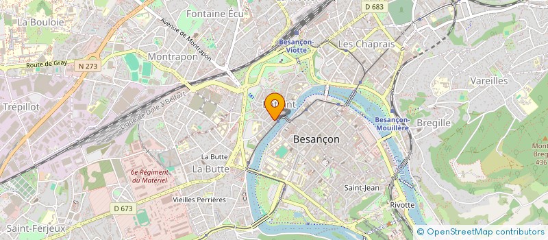 localisation de l'entreprise SARL DURANDET  BESANCON