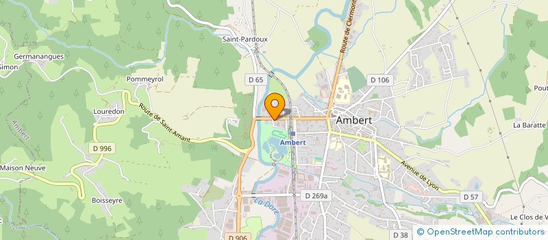 localisation de l'entreprise SARL DURET à AMBERT