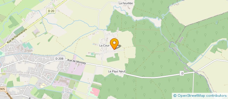 localisation de l'entreprise SARL DUREY  AUXONNE