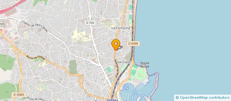 localisation de l'entreprise SARL DURIEUX PIERRE  ANTIBES